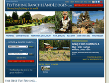 Tablet Screenshot of flyfishingranchesandlodges.com